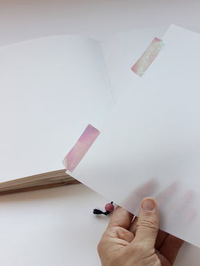 Irisierendes Washi Tape von Rico im Skizzentagebuch von Halfbird