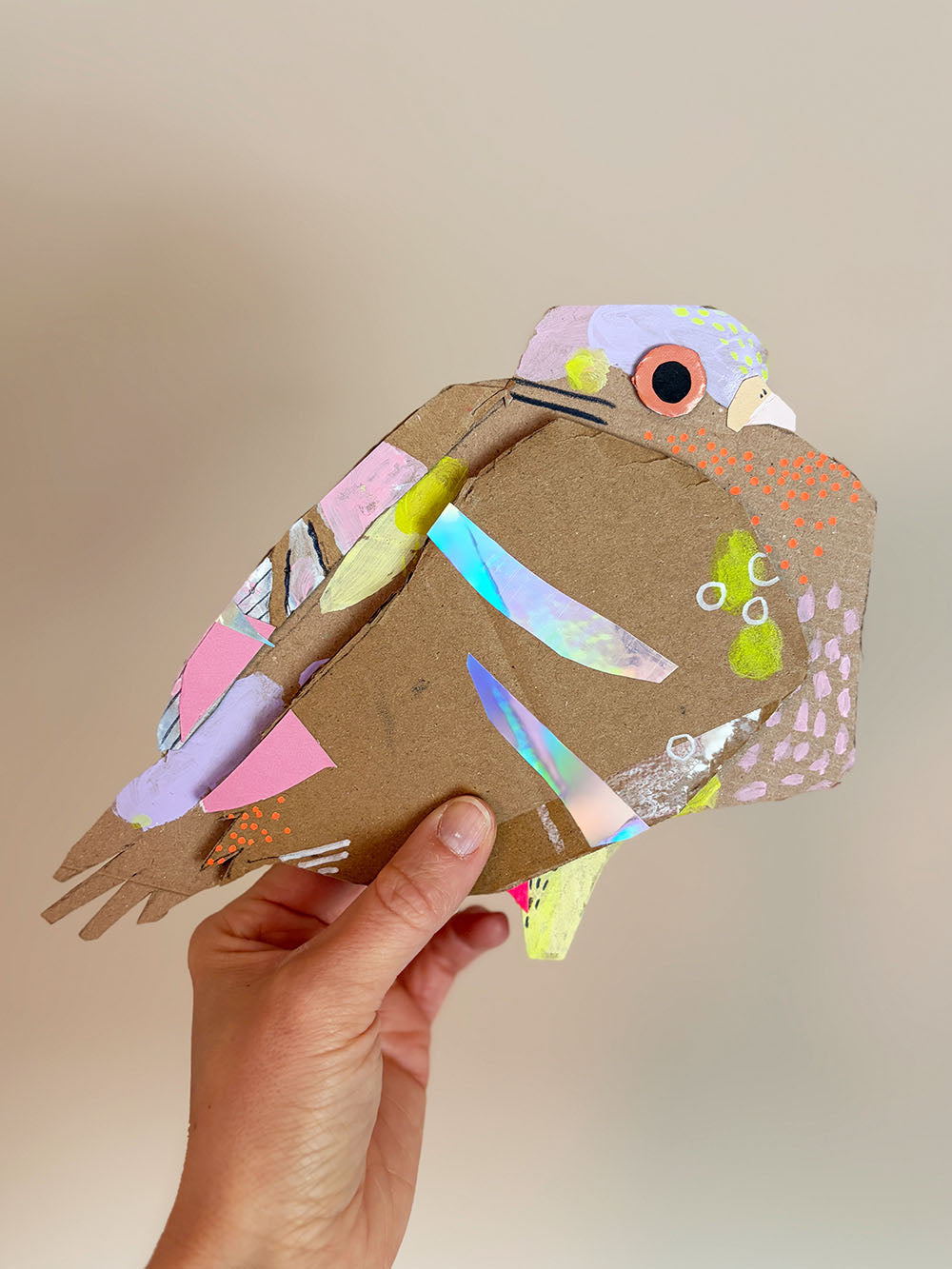 Bastelvorlage Schnipselkunst Tauben von Halfbird