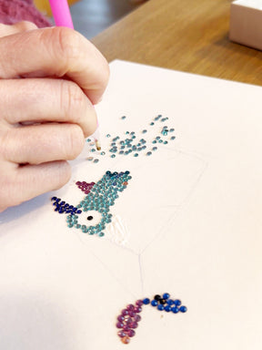 Diamond Painting Vorlage "Wal, Sardinen,Dackel"