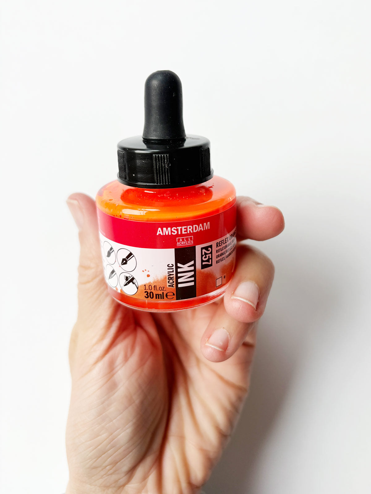 Neontinte in orange von Amsterdam bei Halfbird