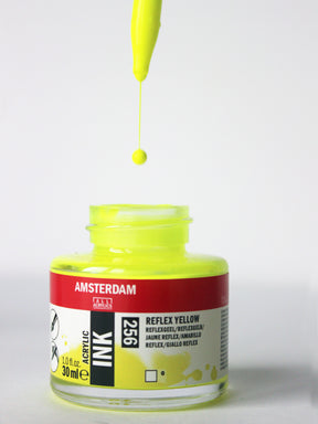 Neontinte in gelb von Amsterdam bei Halfbird