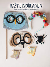 Fasching Filzmasken und Haarreifen Halfbird