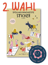 2. Wahl spülmaschinenfeste Sticker "in Aktion"