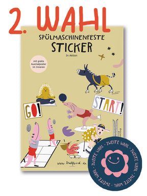 2. Wahl spülmaschinenfeste Sticker "in Aktion"