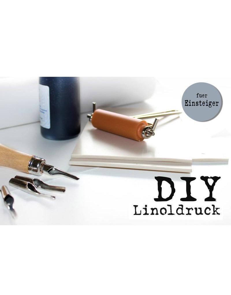 DIY Set Linoldruck für Anfänger halfbird