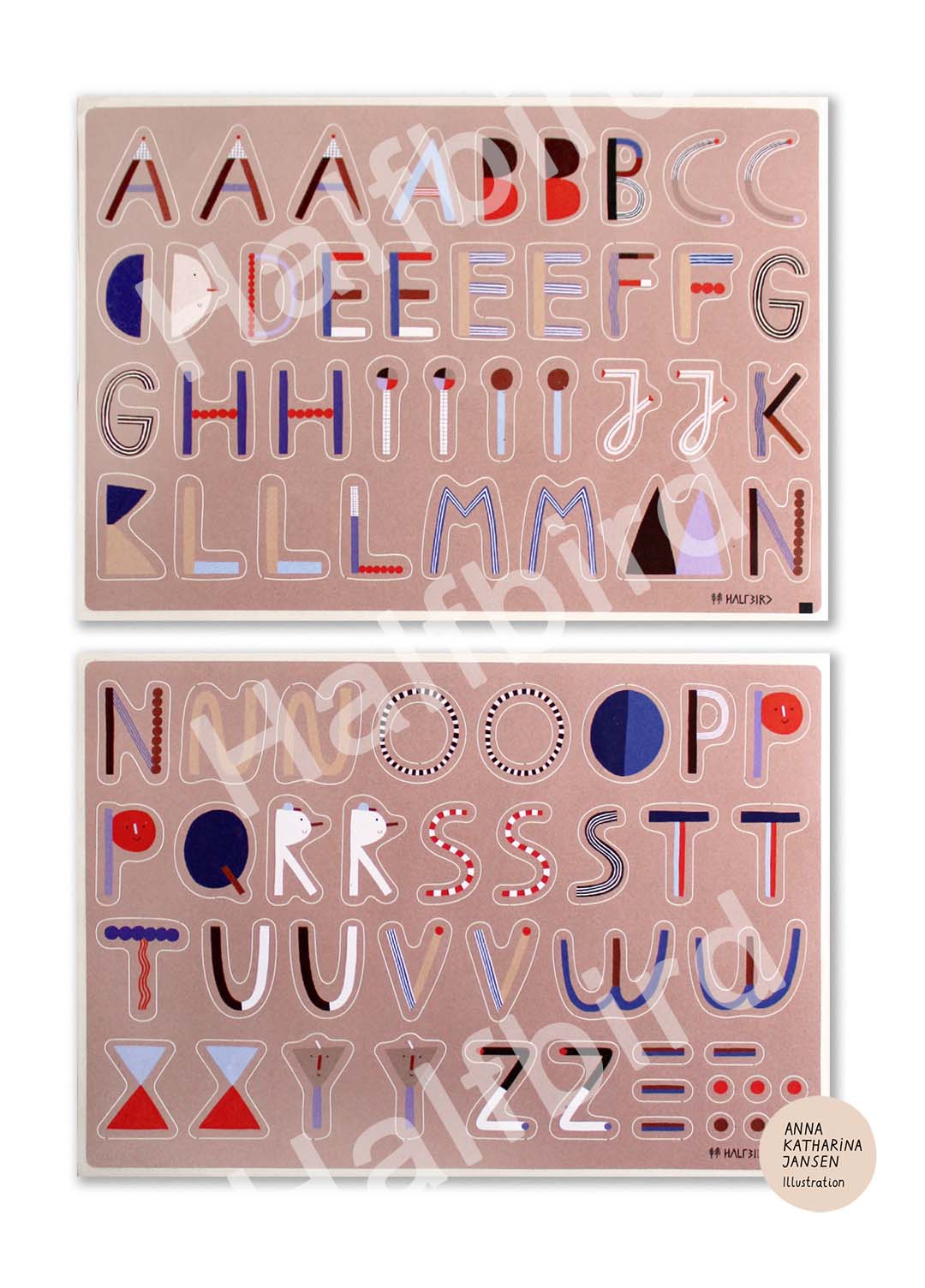 Coole Buchstaben Sticker für groß und klein