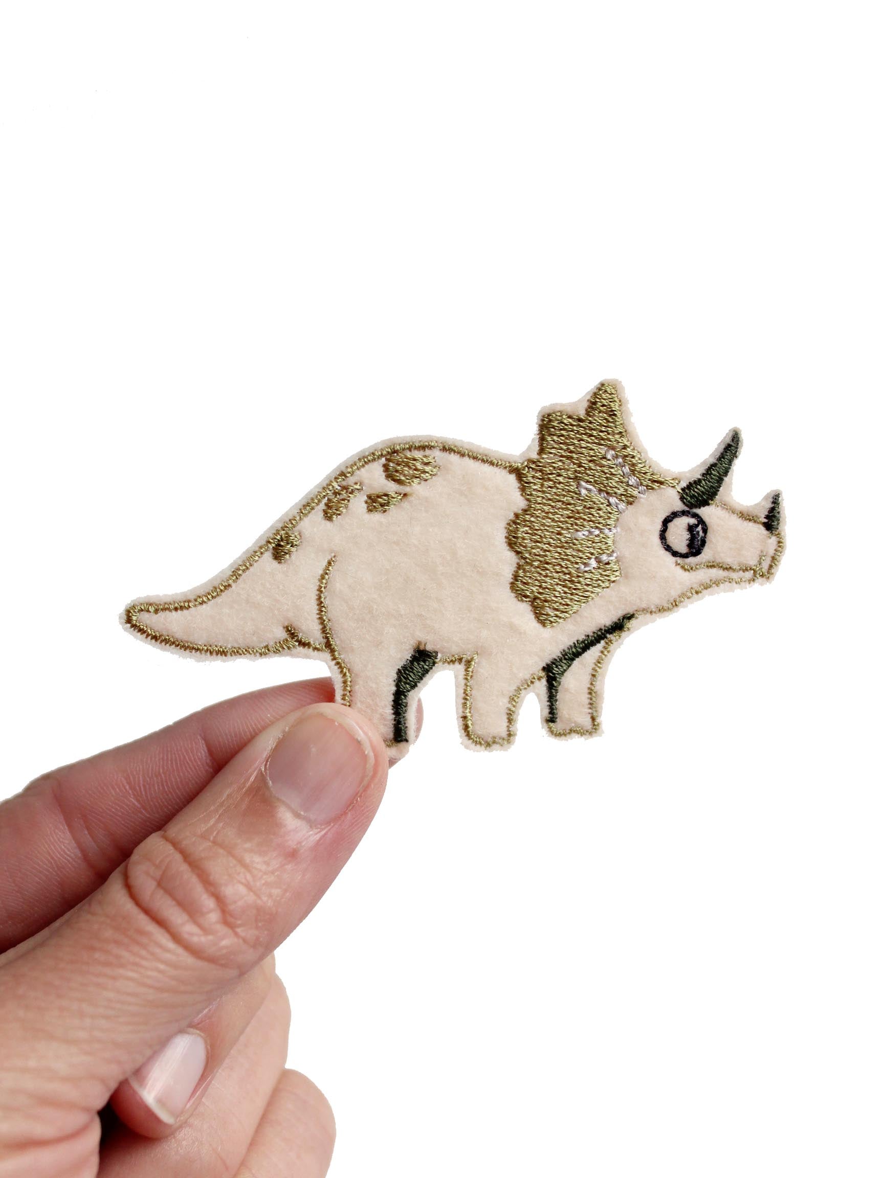 Aufnäher "Dino Triceratops" | Bügelflicken