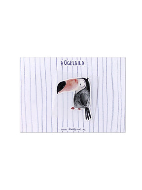Bügelbild tukan von halfbird auf einer Karte