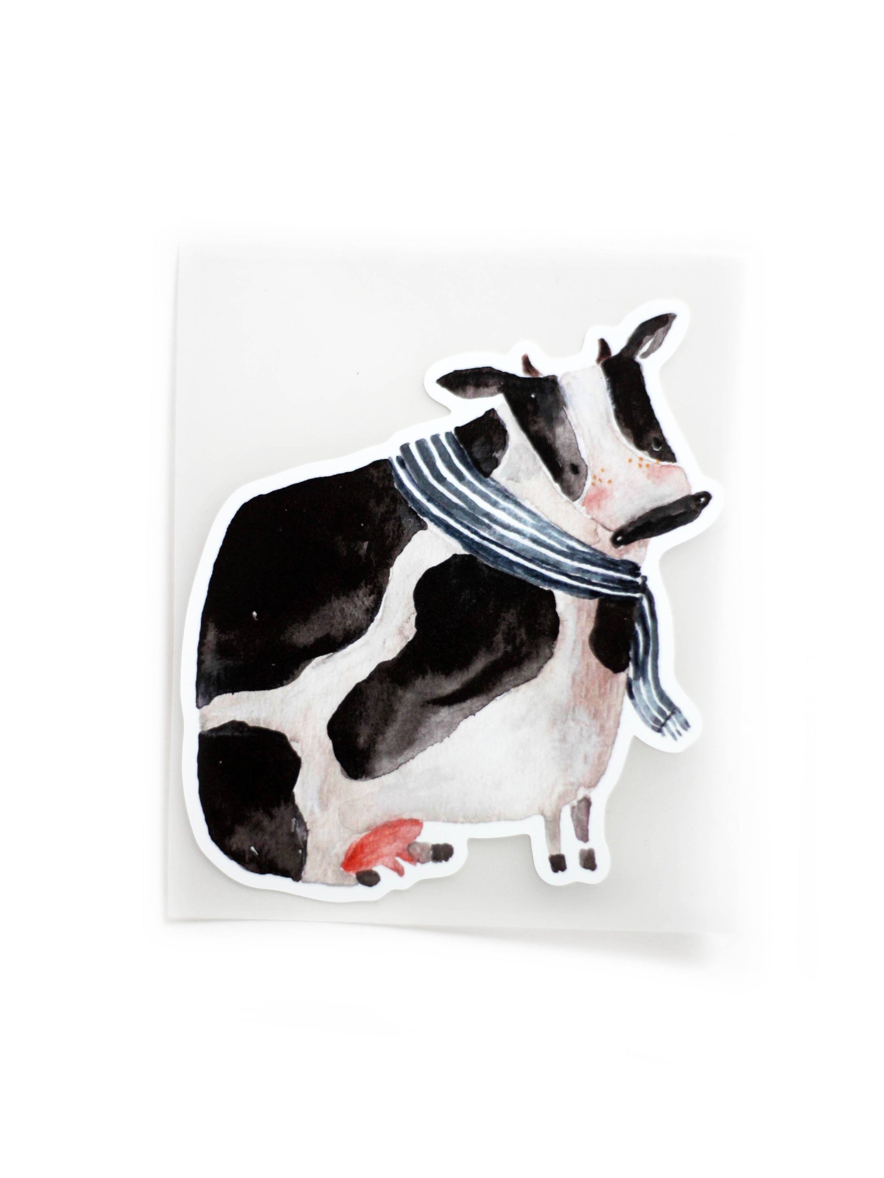 Bügelbild Kuh mit Schal von halfbird