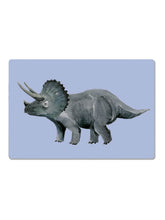 Frühstücksbrettchen Dinosaurier Triceratops in hellblau
