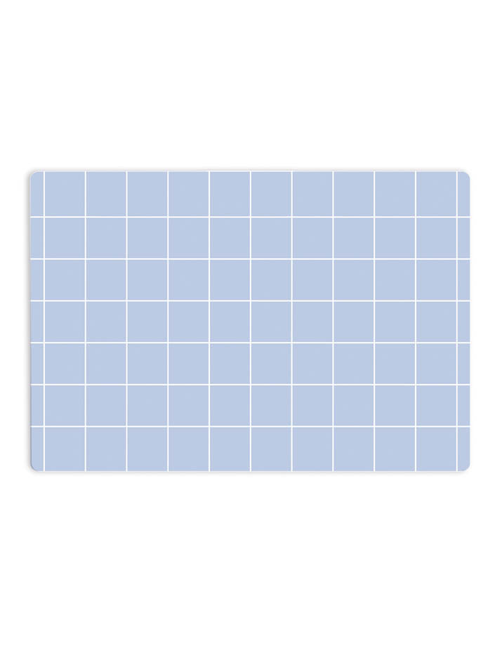 Frühstücksbrettchen Grid Muster in hellblau
