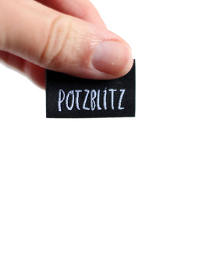 Etikett "Potzblitz" | 3er Set gewebt