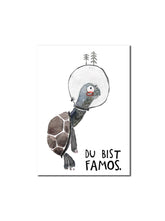 Postkarte "Schildkröte als Astronaut"