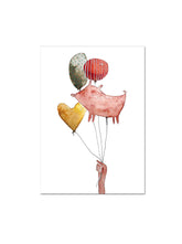 Postkarte "Luftballons"