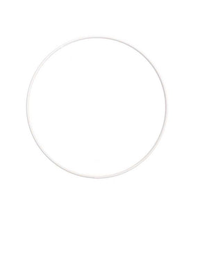 Metall Ring oder Quadrat weiß | 15cm
