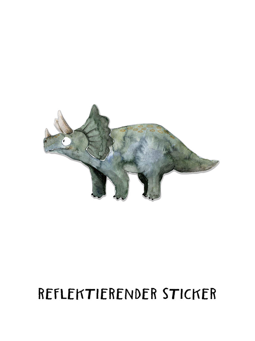 Reflektierender Sticker "Triceratops" | 3er Set