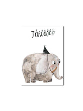 Postkarte "Elefant - Törööö"